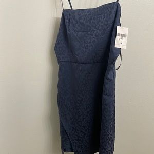 Medium Navy Cheetah Dress- New With Tags